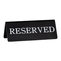 Chef Inox "Reserve" Double Side Black Sign