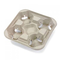 Moulded 4 Cup Carry Tray x 100