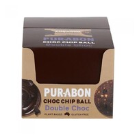 Purabon Double Choc, Choc Chip Ball 45g x 12