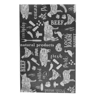 Greaseproof Paper "Fresh Black Print" 400 x 330mm (200 sheets)